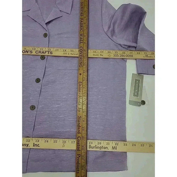 Nordstrom Silk Linen Shirt and Tank Women's Large New with Tags - Picture 3 of 9